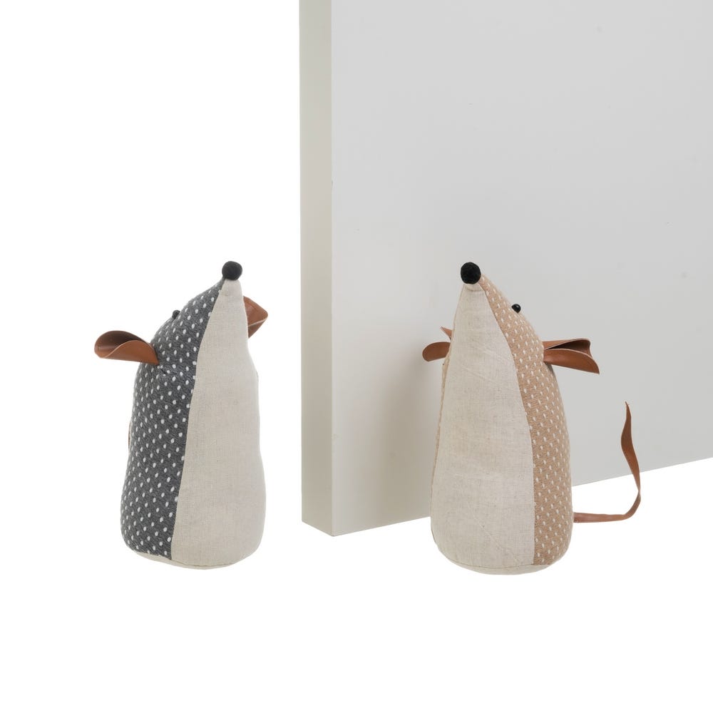 TOPE PUERTA RATÓN 2/C TELA-GRAVILLA 18 X 13 X 26 CM