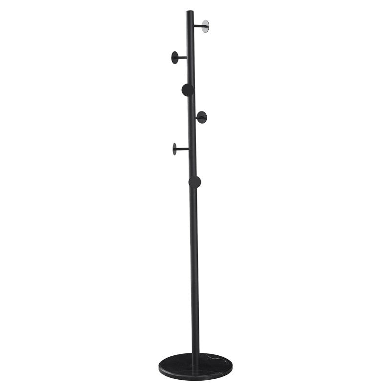 Perchero Metal Negro Base Marmol Ø37x175cm