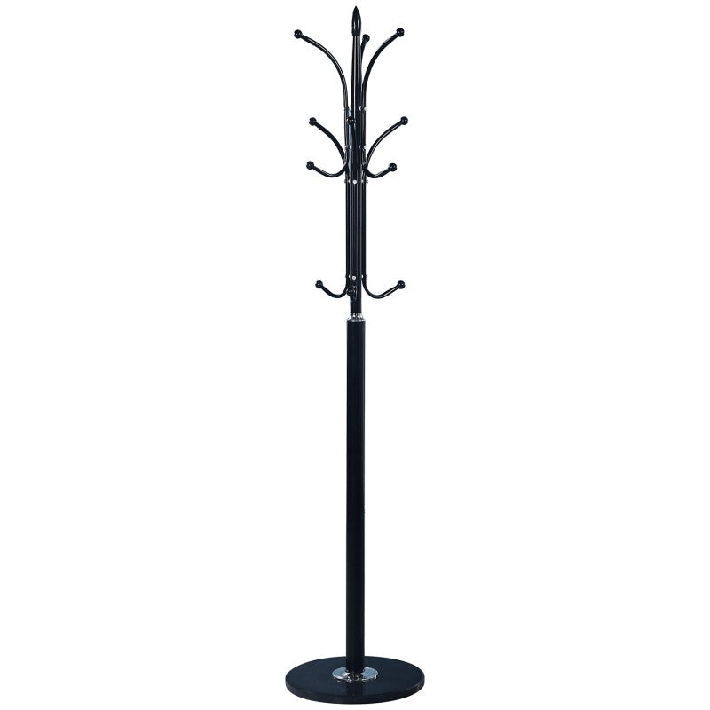 Perchero Metal Negro Base Marmol Ø37x175cm