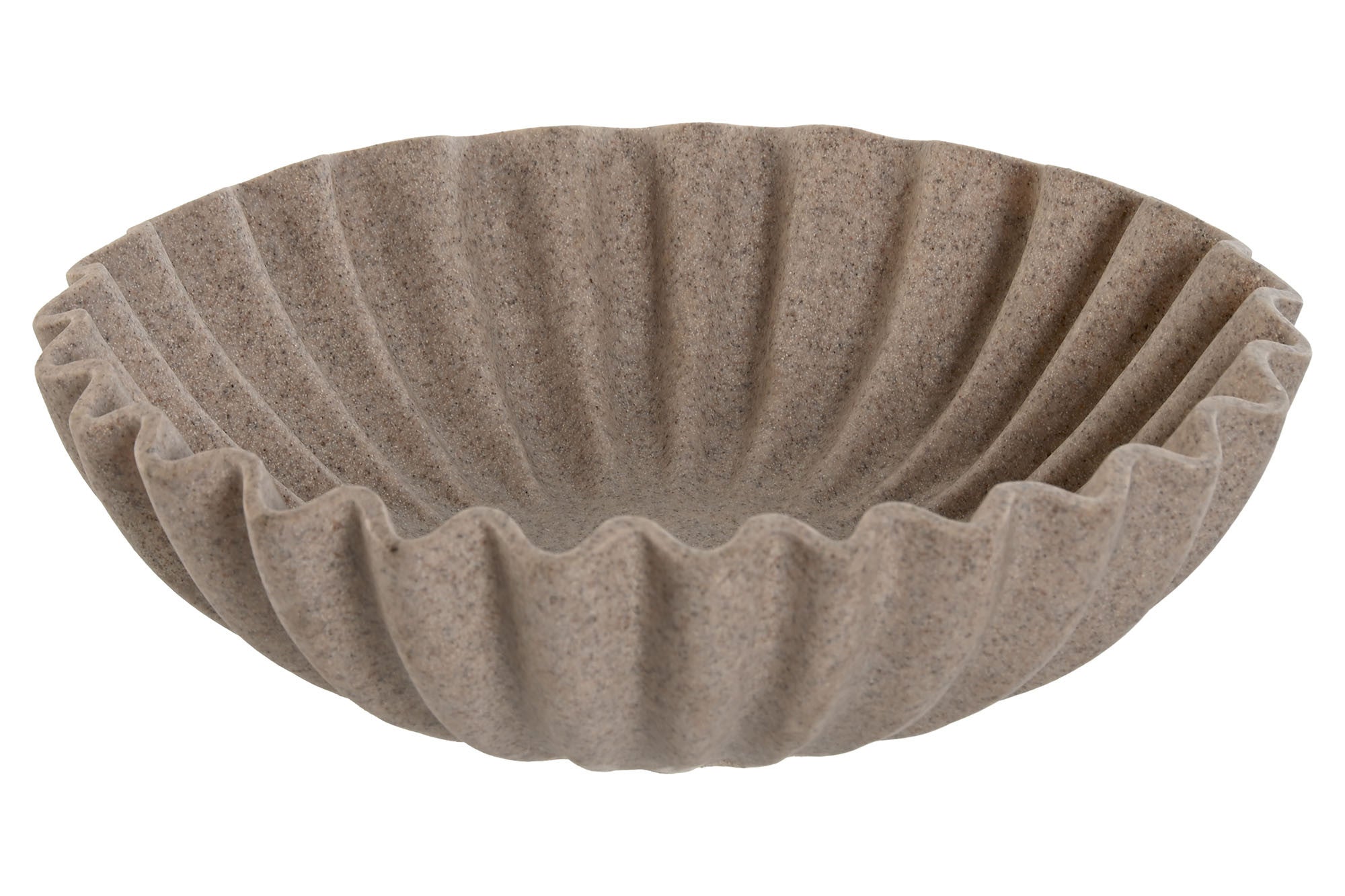 CENTRO MESA RESINA 28X28X8,5 SIMIL PIEDRA BEIGE