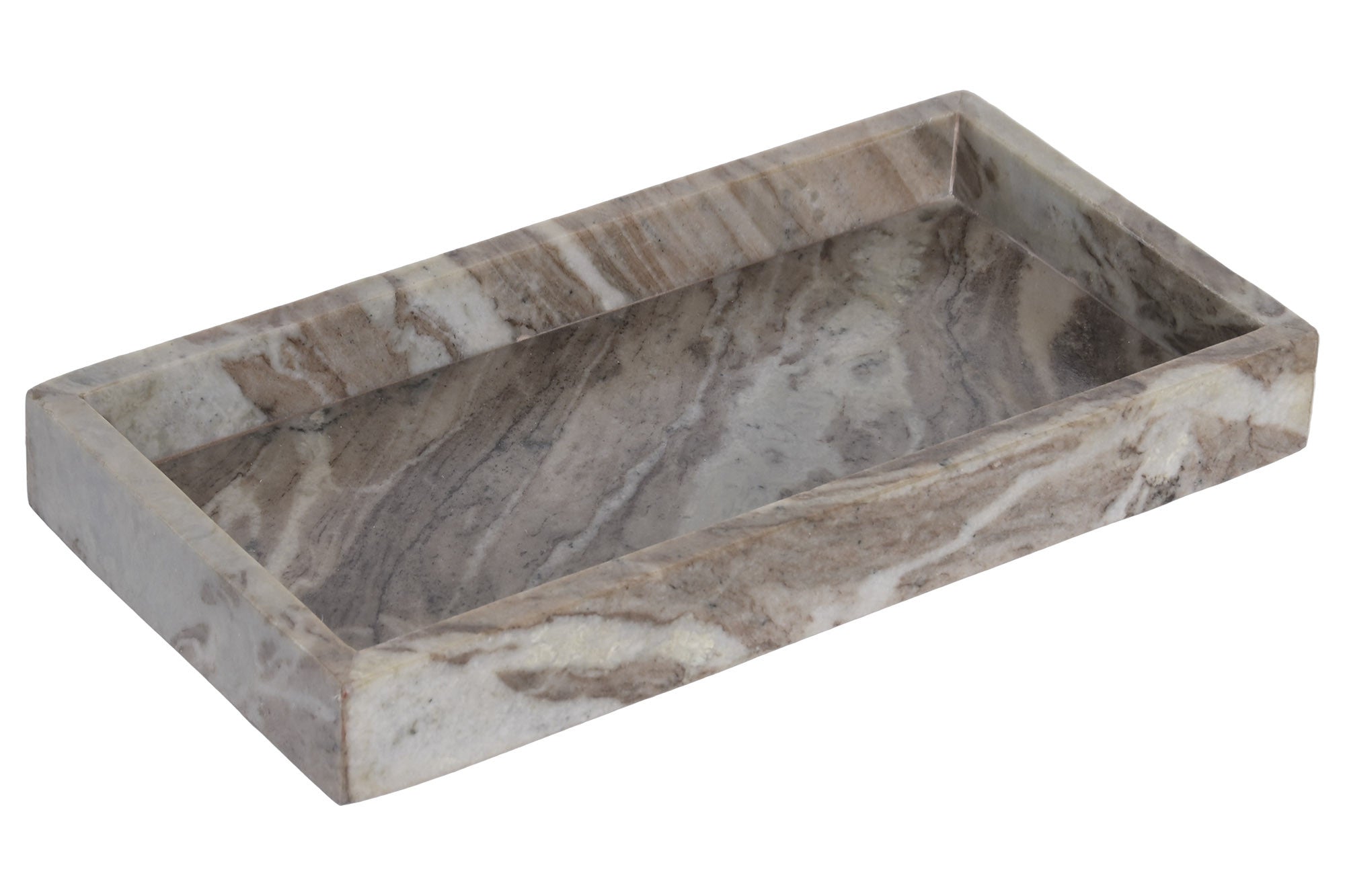 BANDEJA MARMOL 30,5X15,5X3,8 TRAVERTINO MARRON