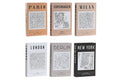 CAJA LIBRO CARTON 17X4,2X26,5 CIUDADES 6 SURT.