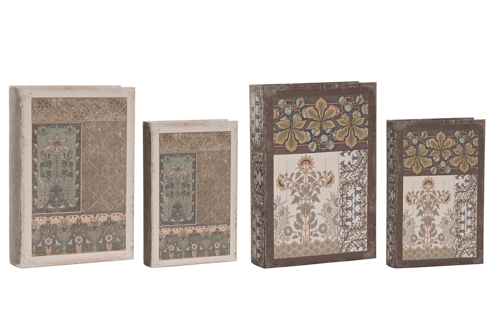 CAJA LIBRO SET 2 PU MDF 21X7X30 ETNICO 2 SURT.