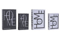 CAJA LIBRO SET 2 PU MDF 21X7X30 HOME 2 SURT.