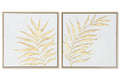 CUADRO LIENZO MDF 42X4X42 HOJAS 2 SURT.