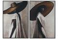CUADRO LIENZO 83X4,5X123 CHICA SOMBRERO 2 SURT.