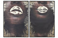 CUADRO LIENZO PS 83X4X123 LABIOS DORADO 2 SURT.