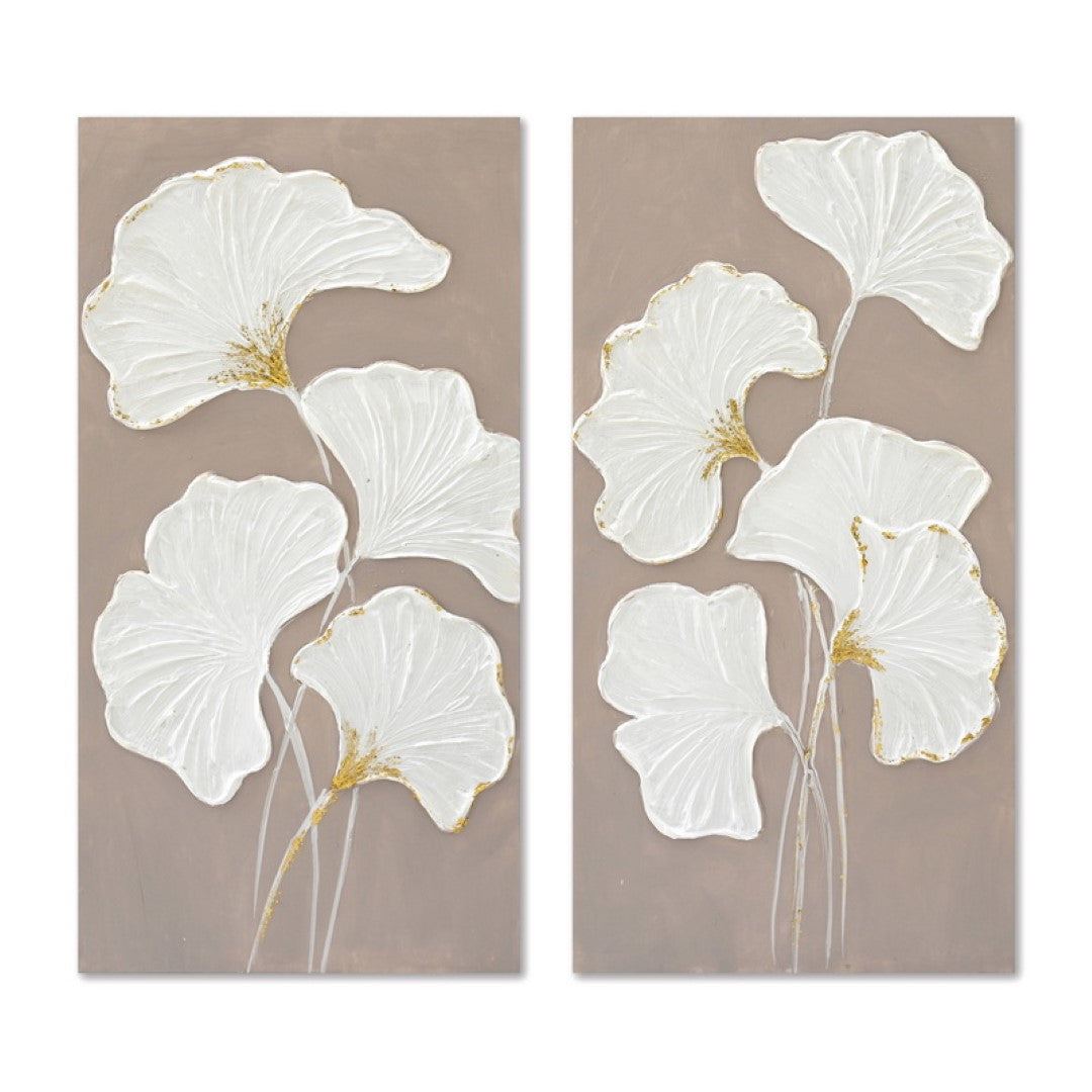 CUADRO LIENZO MDF 30X2,5X60 GINKGO 2 SURT.