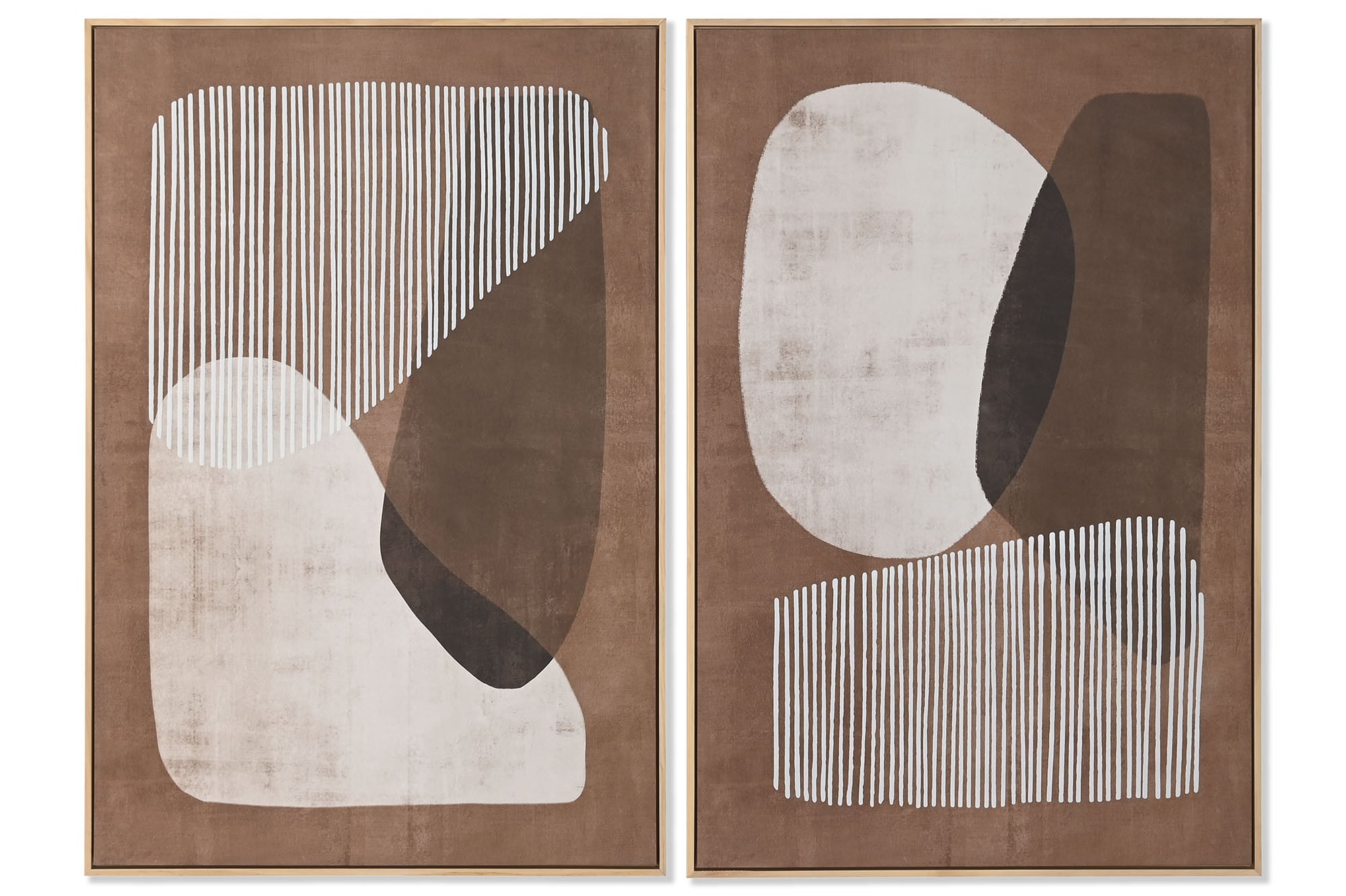 CUADRO MADERA LIENZO 83X4,3X123 ABSTRACTO 2 SURT.