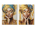 CUADRO LIENZO MDF 90X3X120 AFRICANA 2 SURT.