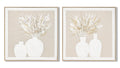 CUADRO LIENZO MDF 62X4,5X62 JARRONES 2 SURT.
