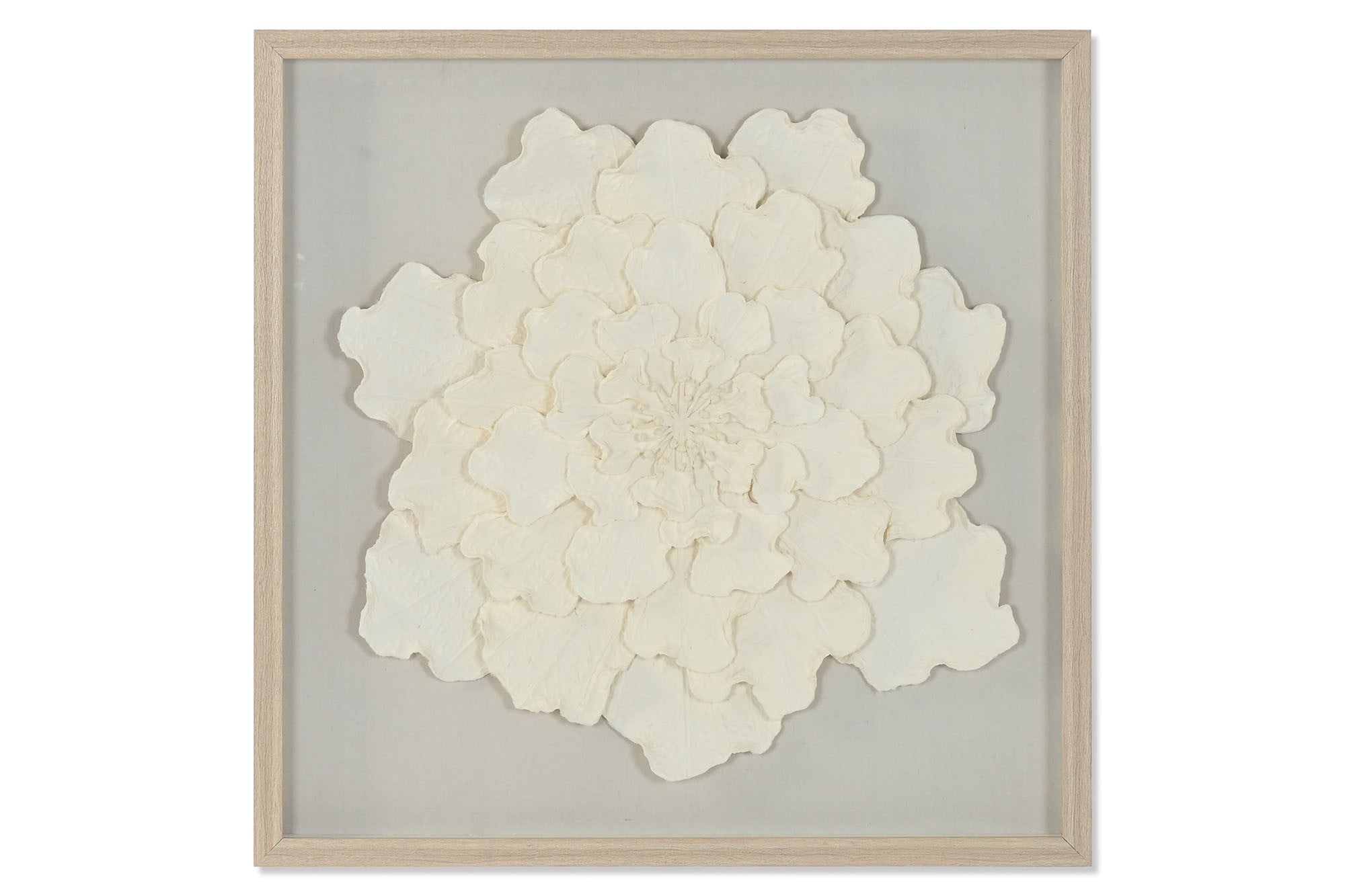 CUADRO CRISTAL PAPEL MACHE 80X4,6X80 FLOR
