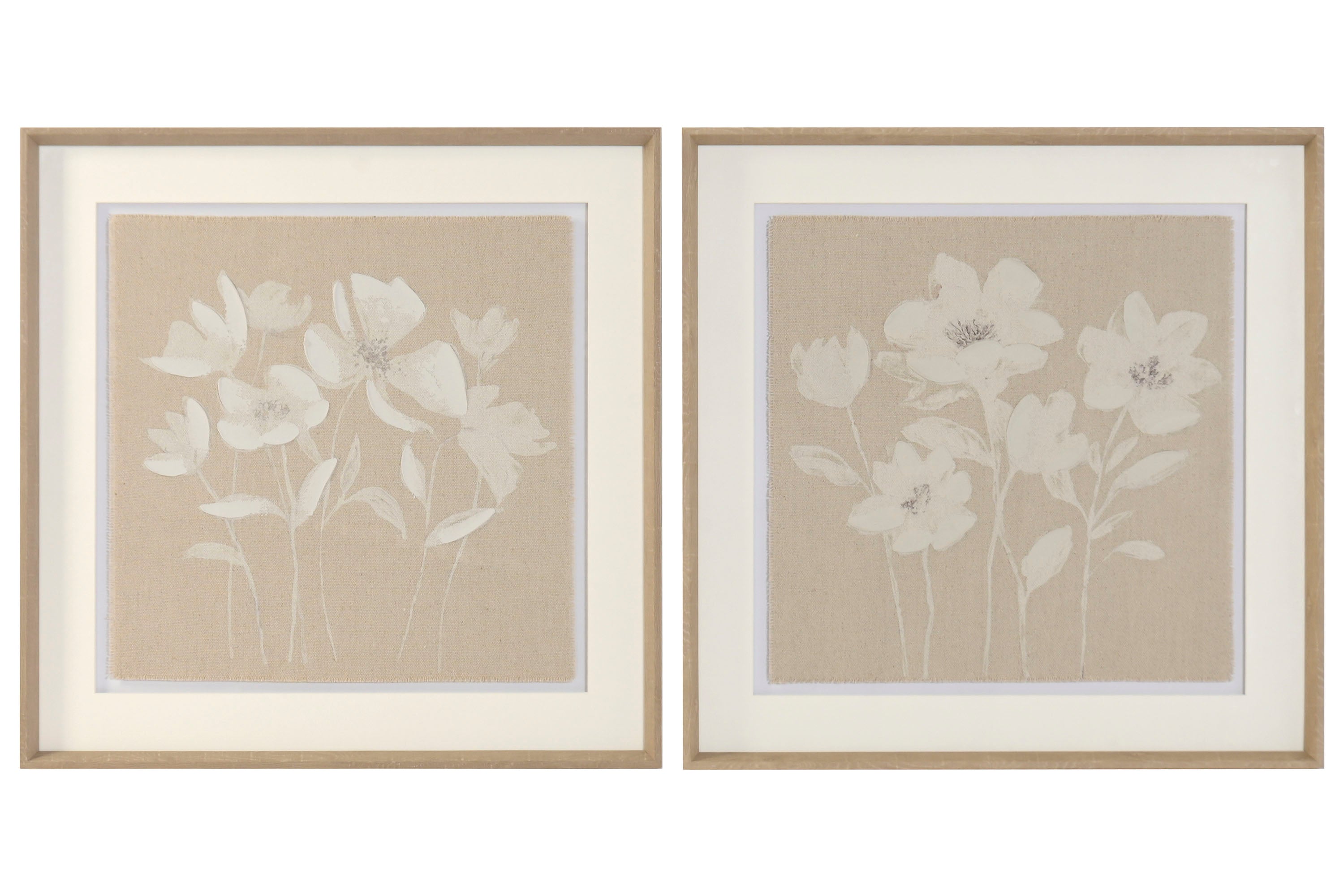 CUADRO CRISTAL PS 62,5X3,8X62,5 FLORES 2 SURT.