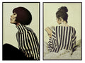 CUADRO LIENZO PS 83X4X123 CHICA RAYAS 2 SURT.