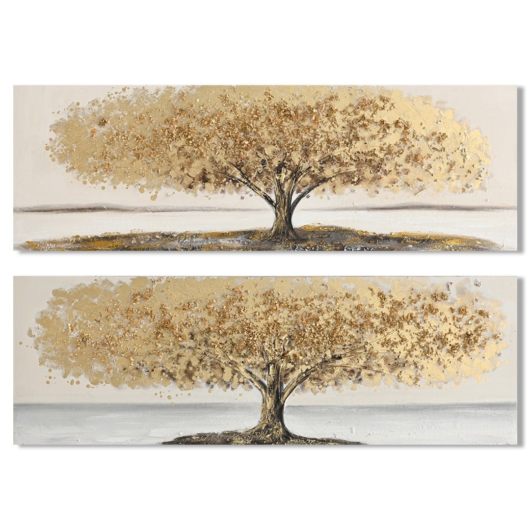 CUADRO LIENZO MDF 120X3X40 ARBOL 2 SURT.