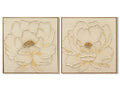 CUADRO LIENZO MDF 62X4,5X62 FLOR 2 SURT.