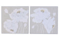CUADRO LIENZO PS 82X5X82 FLOR PINTADO MANO 2 SURT.