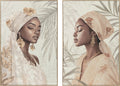 CUADRO LIENZO PINO 80X4,5X120 AFRICANA TAPIZADO