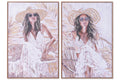 CUADRO LIENZO PS 60X3,5X90 CHICA SOMBRERO 2 SURT.