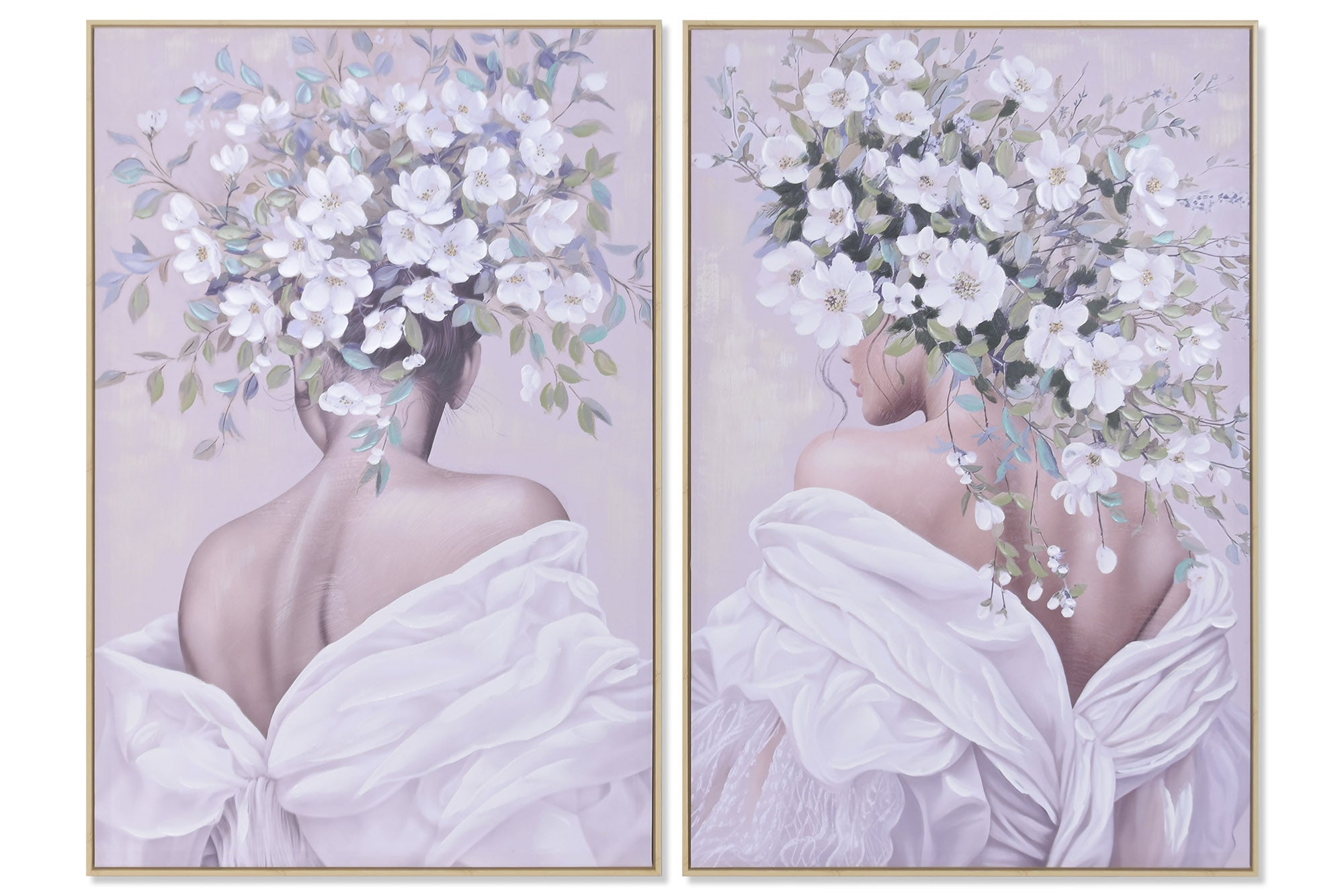CUADRO LIENZO PS 80X3,5X120 CHICA FLORES 2 SURT.
