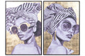 CUADRO LIENZO PS 60X3,5X90 CHICA GAFAS 2 SURT.