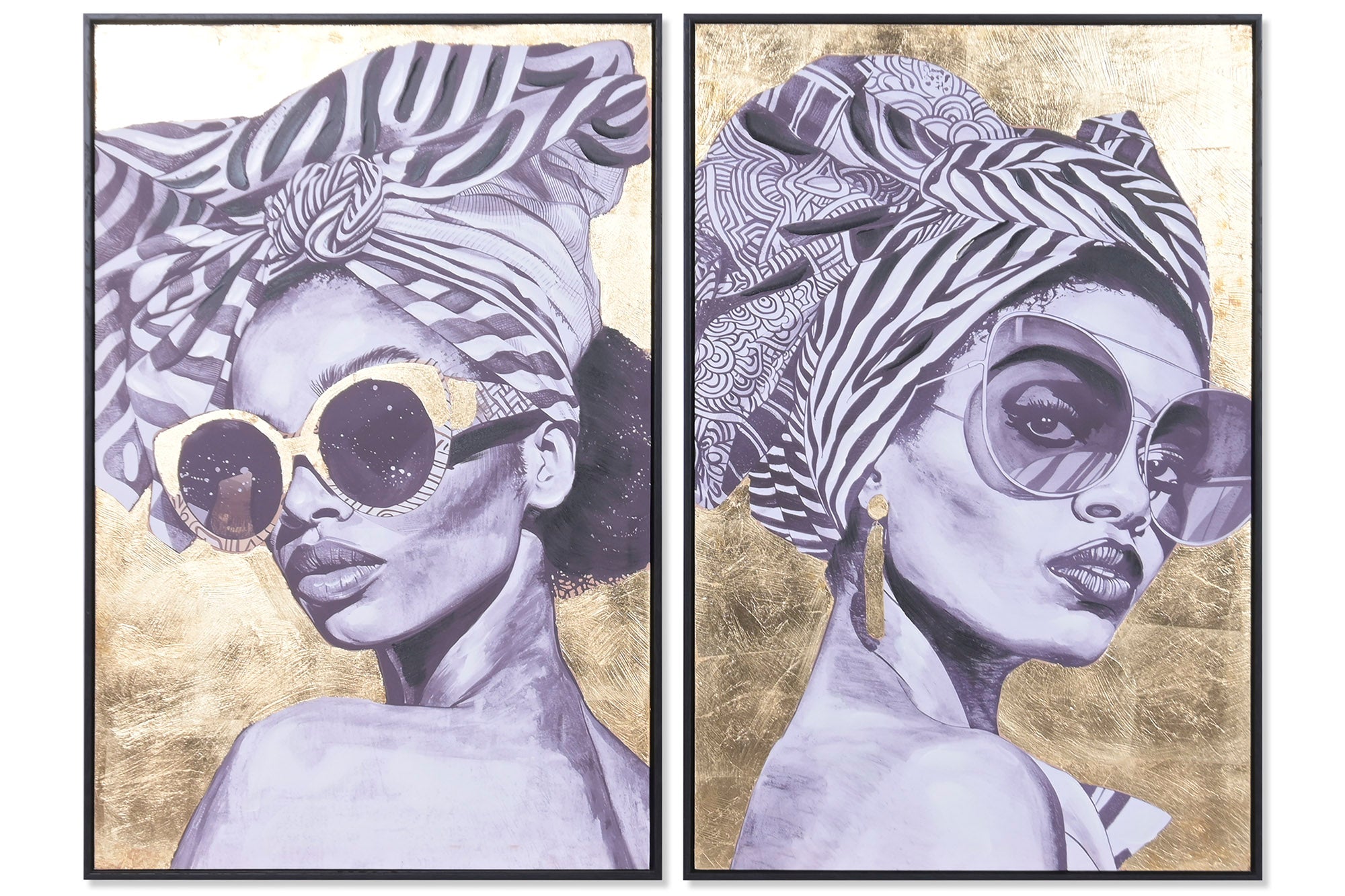 CUADRO LIENZO PS 60X3,5X90 CHICA GAFAS 2 SURT.