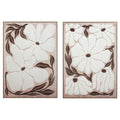 CUADRO LIENZO POLIESTER 50X3X70 FLORES 2 SURT.