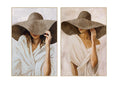 CUADRO LIENZO PS 83X4,5X123 CHICA SOMBRERO 2 SURT.