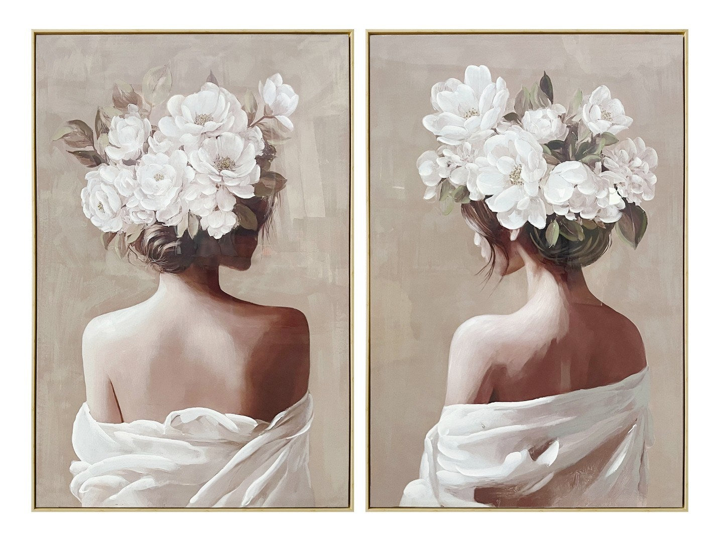 CUADRO LIENZO PS 80X3,5X120 CHICA FLORES 2 SURT.