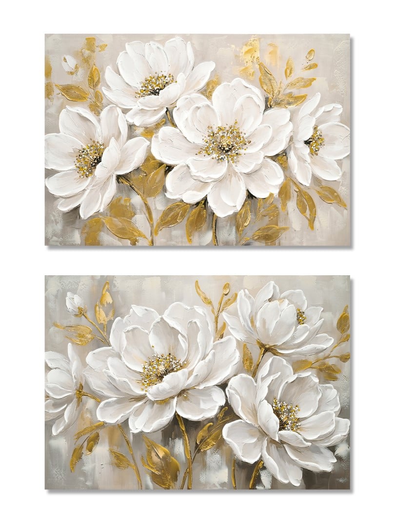 CUADRO LIENZO MDF 100X3X70 FLORES 2 SURT.