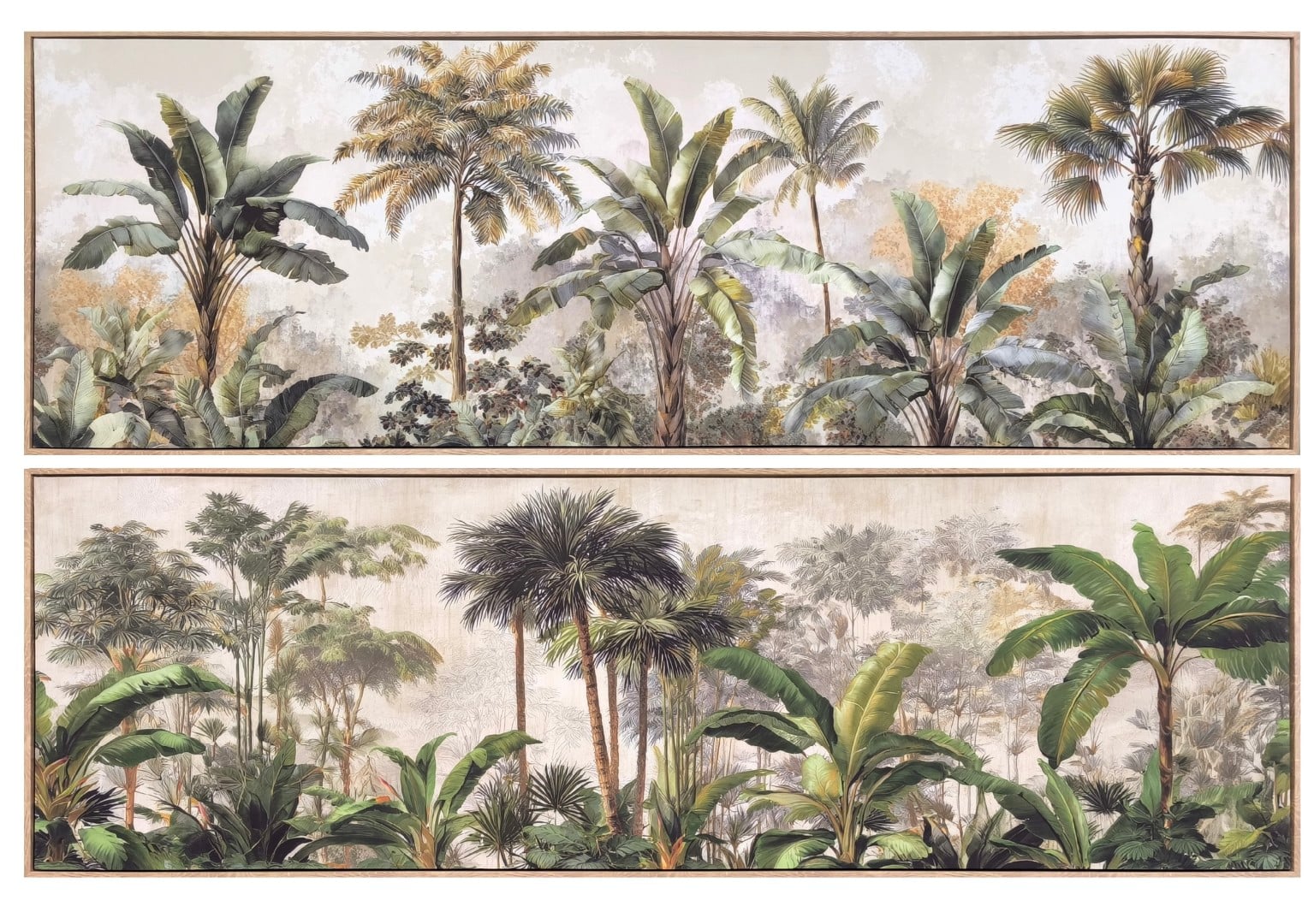 CUADRO LIENZO 150X4,5X50 PALMERAS TROPICA 2 SURT.