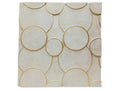 DECORACION PARED MDF 90X3,4X90 CIRCULOS BLANCO