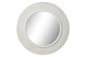 ESPEJO MDF CRISTAL 115X6X115 PLATEADO BLANCO