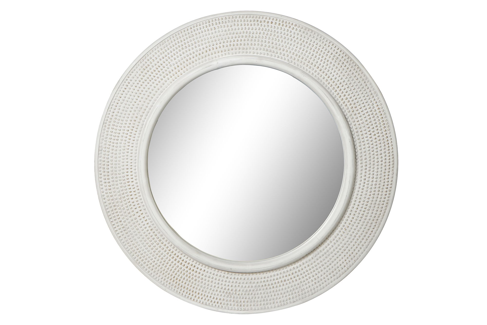 ESPEJO MDF CRISTAL 115X6X115 PLATEADO BLANCO