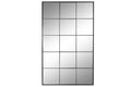 ESPEJO HIERRO CRISTAL 90X2X150 VENTANA NEGRO