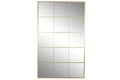 ESPEJO HIERRO CRISTAL 90X2X150 VENTANA DORADO