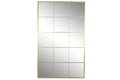 ESPEJO HIERRO CRISTAL 90X2X150 VENTANA DORADO