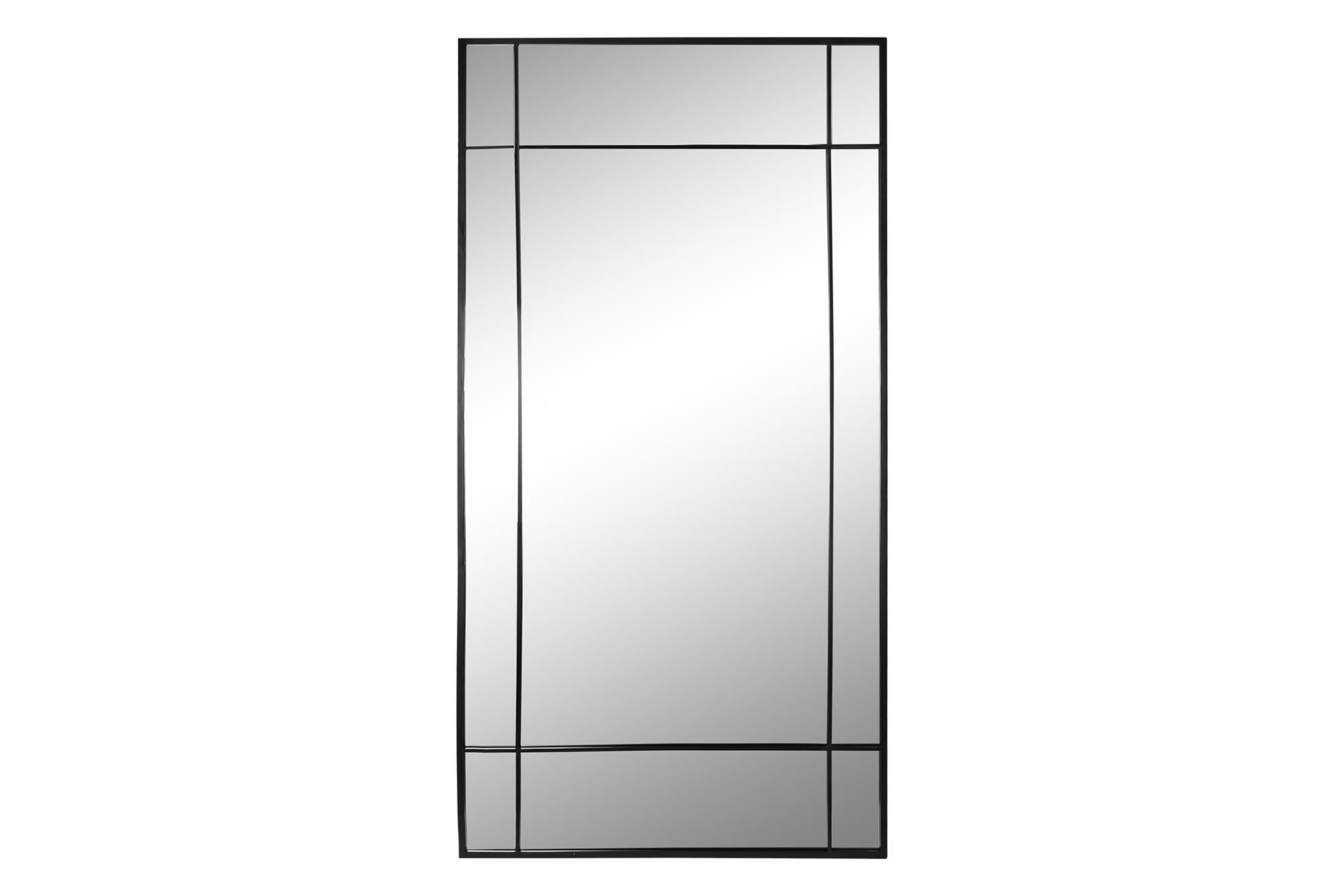ESPEJO HIERRO CRISTAL 90X2X180 NEGRO