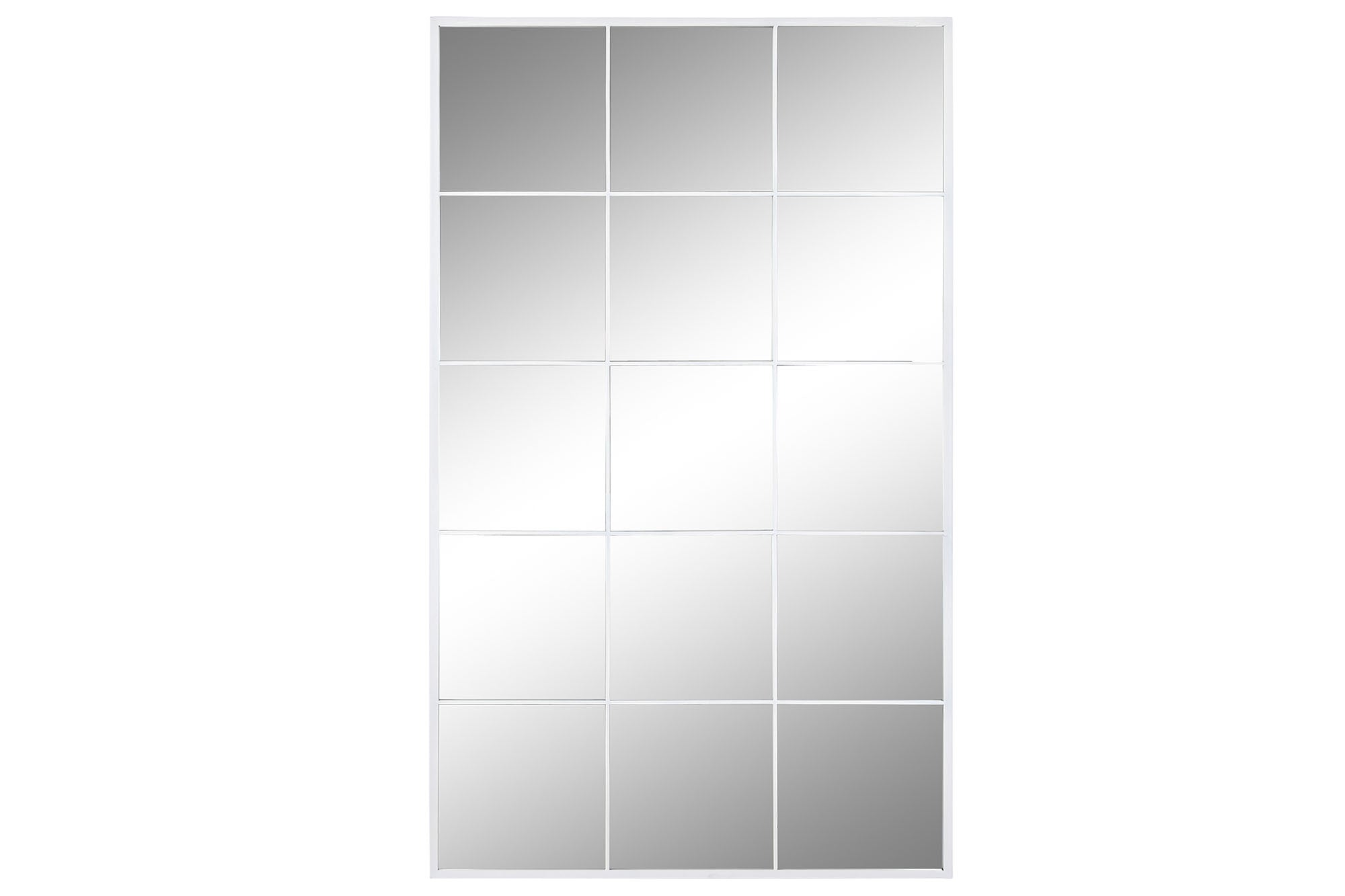 ESPEJO HIERRO CRISTAL 90X2X150 VENTANA BLANCO