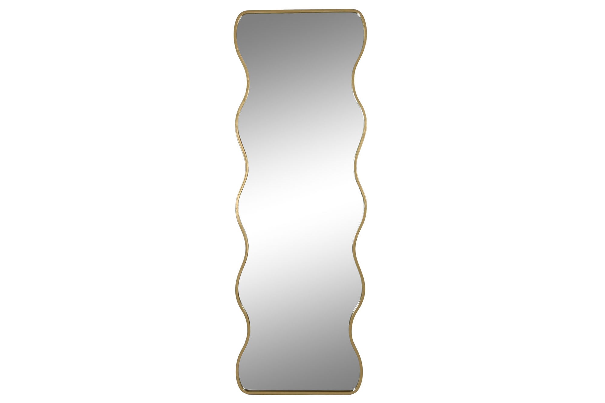 ESPEJO HIERRO CRISTAL 50X2X150 IRREGULAR DORADO