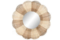 ESPEJO RATAN METAL 87X8X87 NATURAL