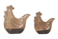 FIGURA SET 2 MANGO 17X2,5X18 GALLINA NATURAL
