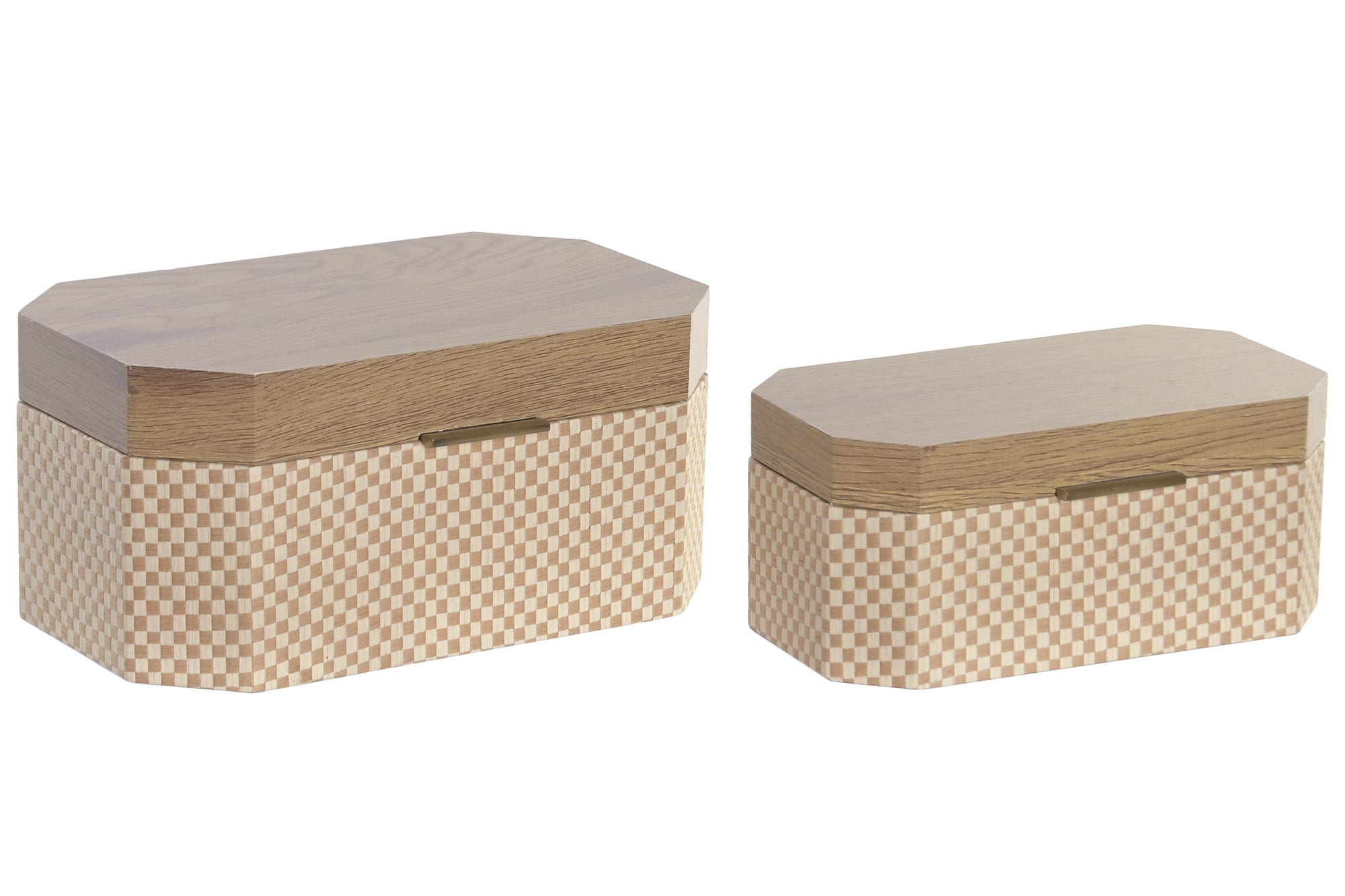 CAJA SET 2 MADERA 30X19X14 NATURAL