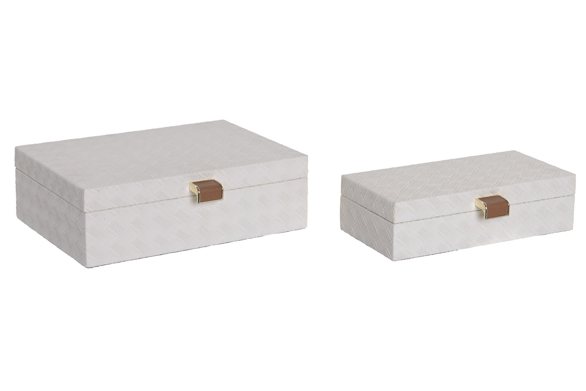 CAJA SET 2 PU 30X21X9 BLANCO