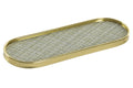 BANDEJA METAL CRISTAL 30X10X1,5 VERDE