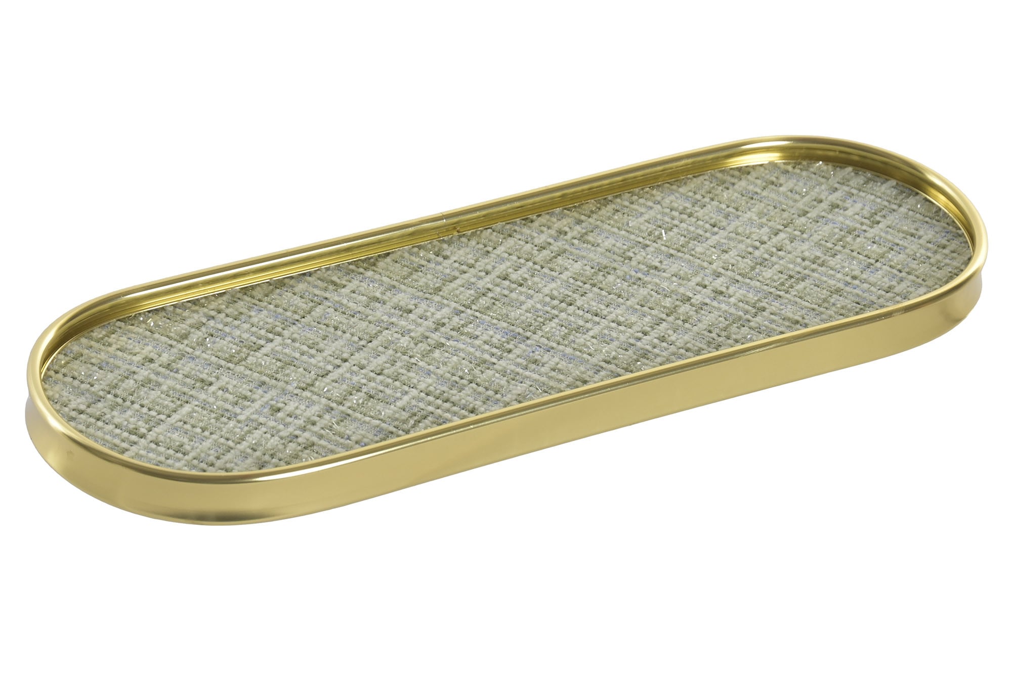 BANDEJA METAL CRISTAL 30X10X1,5 VERDE