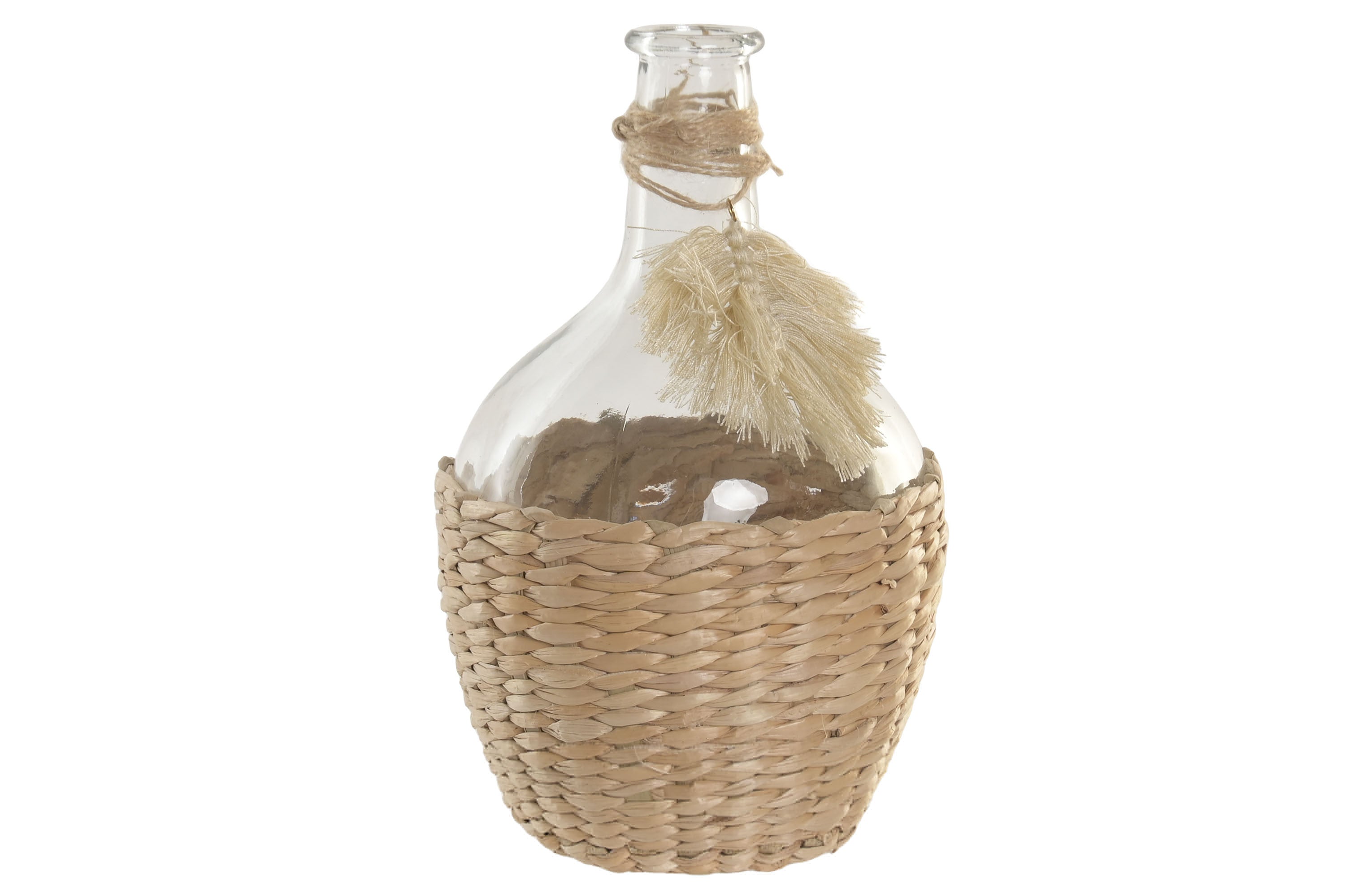 JARRON CRISTAL FIBRA 16X16X25,5 2L NATURAL