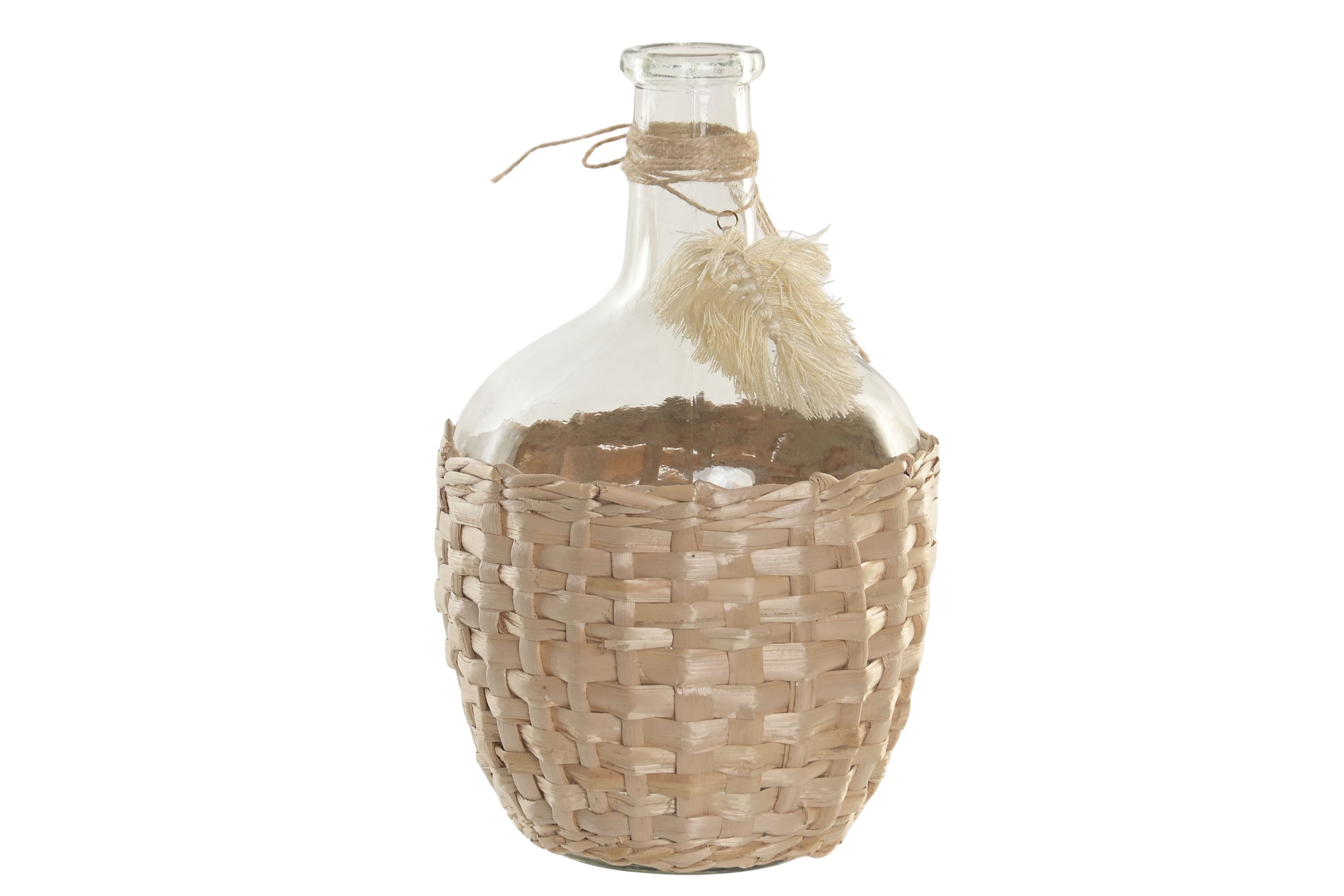JARRON CRISTAL FIBRA 19X19X30,5 3,5L NATURAL
