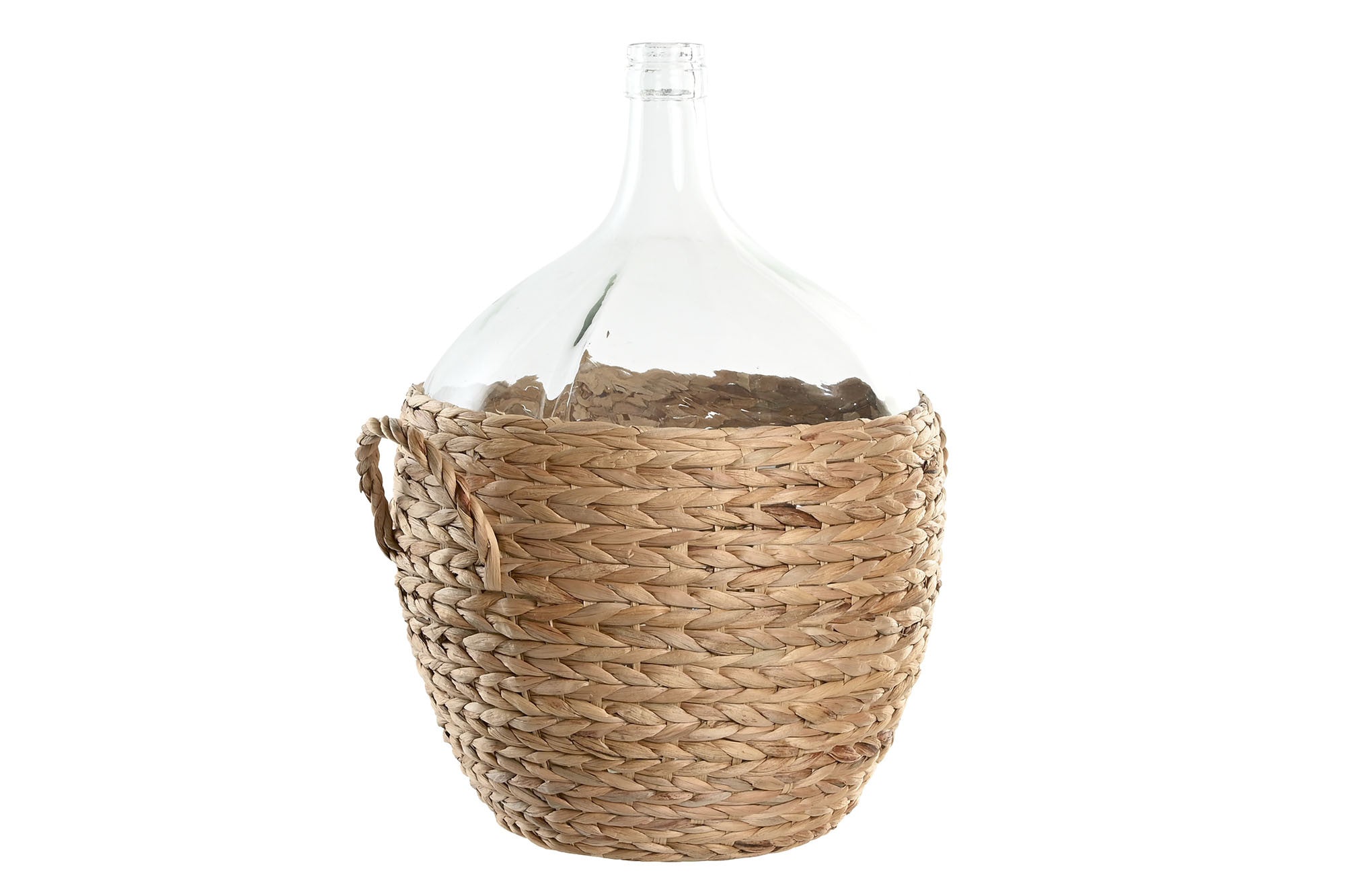 JARRON CRISTAL FIBRA 37X37X55 25 L, ASA NATURAL
