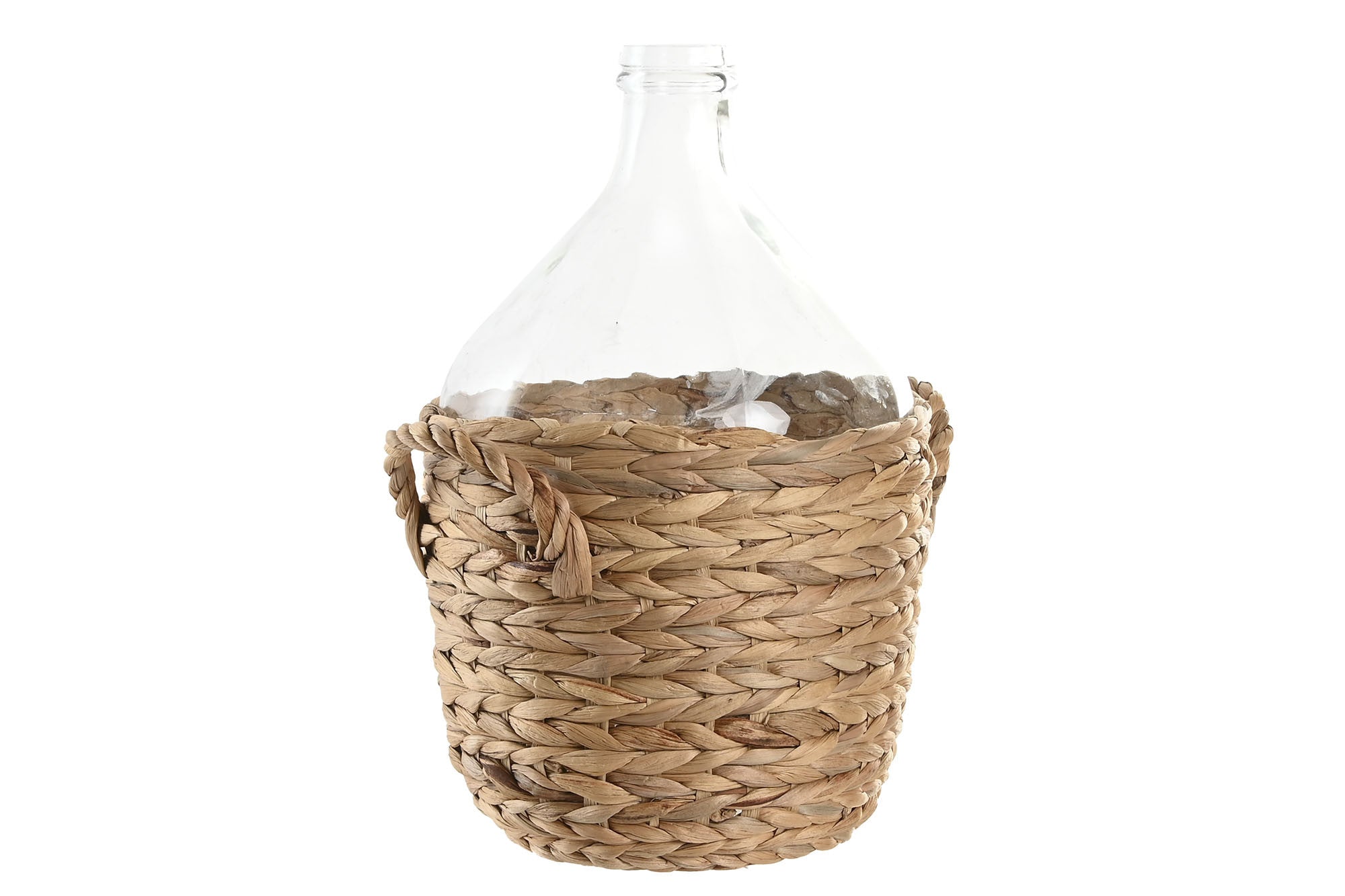 JARRON CRISTAL FIBRA 26X26X39 8,5 L, ASA NATURAL